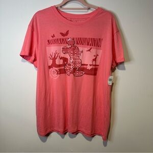 NWT disney animal kingdom pink tshirt size extra large women’s
